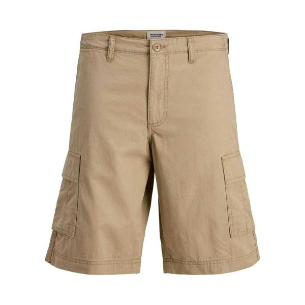 Jack And Jones Mens Cotton Blend Tailored Cargo Shorts - Black - 