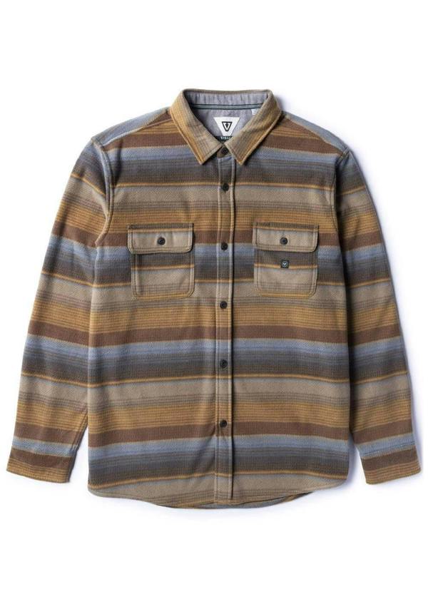 Vissla Eco-Zy LS Polar Flannel - Khaki