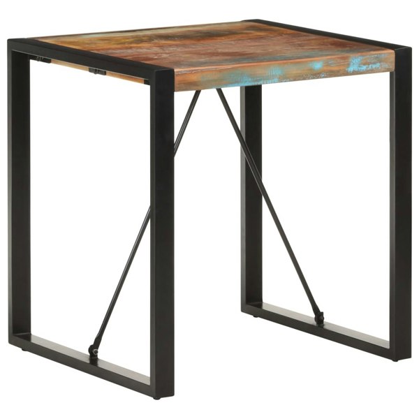 Berkfield Dining Table 70x70x75 cm Solid Reclaimed Wood