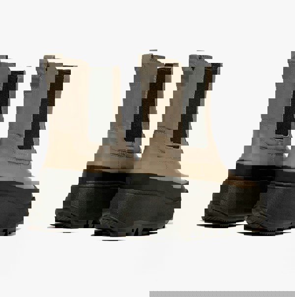 FitFlop F-MODE FLATFORM Womens Chelsea Boots Minky Grey