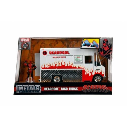 deadpool figure and taco truck marvel 1:24 scale jada 99730