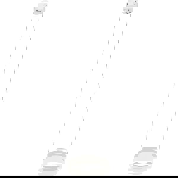 Milagro Ring LED Pendant Lamp Circular White With Built In Light Source