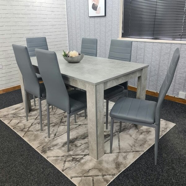 Kosy Koala Dining Table Set with 6 Chairs Dining Room and Kitchen table set of 6