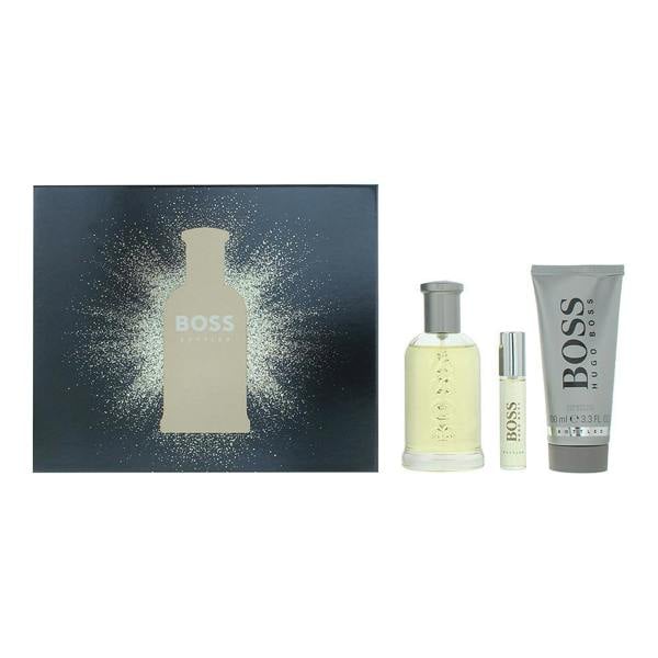 Bottled Hugo Boss Bottled 3 Piece Gift Set: Eau de Toilette 100ml - Eau de Toilette 10ml - Shower Gel 100ml