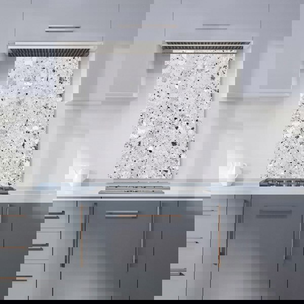Warren Reed - Designer Silver Grey Quartz Effect Kitchen Splashback