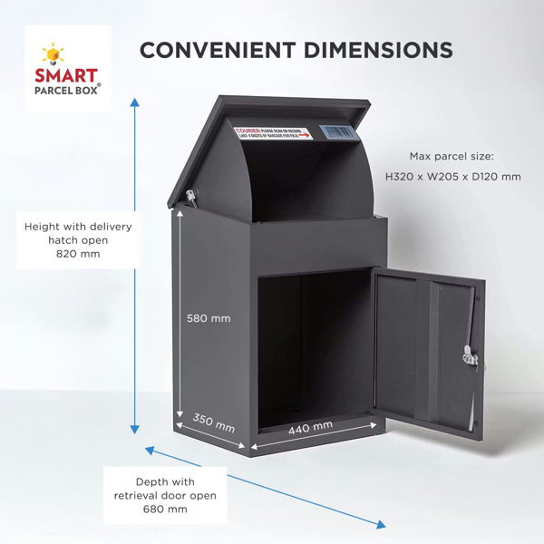SMART PARCEL BOX® Medium Front Access Parcel Drop Box