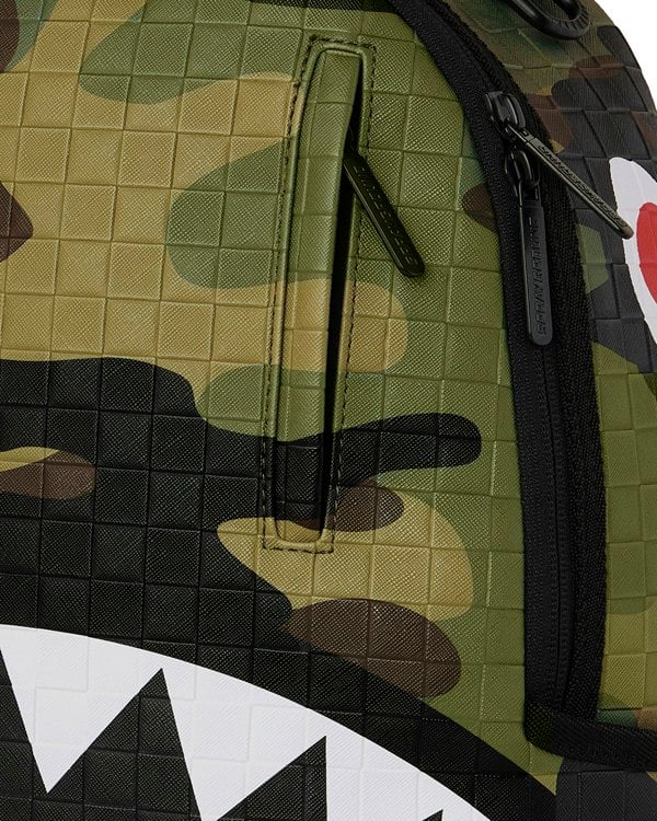 Sprayground Woodland Camo Check Backpack - Camo