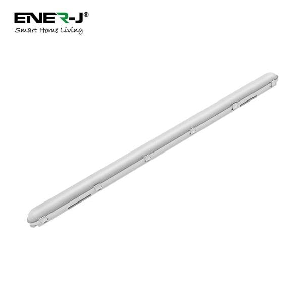 ENER-J Non Corrosive Waterproof Fitting, 1.5M 50W, 120 Lumens/W, CCT switchable with 4W Emergency | Pack of 2