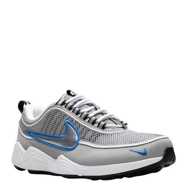 Nike Zoom Spiridon Metallic Silver/Signal Blue Trainers UK 6