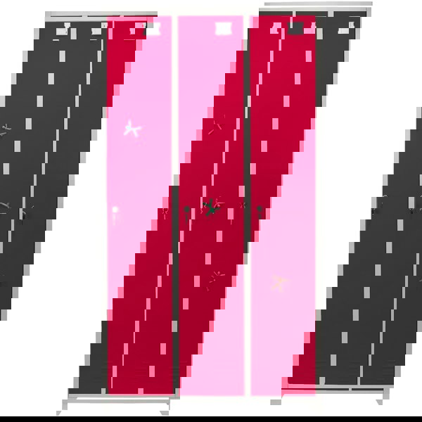 Monstershop Metal Storage Lockers - Three Doors Wide, Red