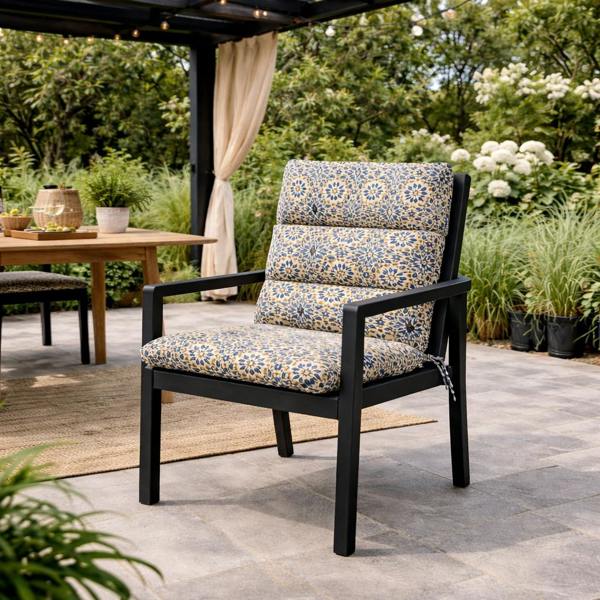 Gardenwize Pair of Outdoor Seat Cushion – Casablanca Full Length Chair