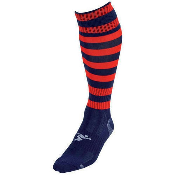 Precision Unisex Adult Pro Hooped Football Socks - Navy/Red