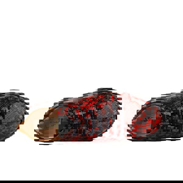 Embassy London Sun City - Red Snake - Men's Leather Snakeskin Trainer