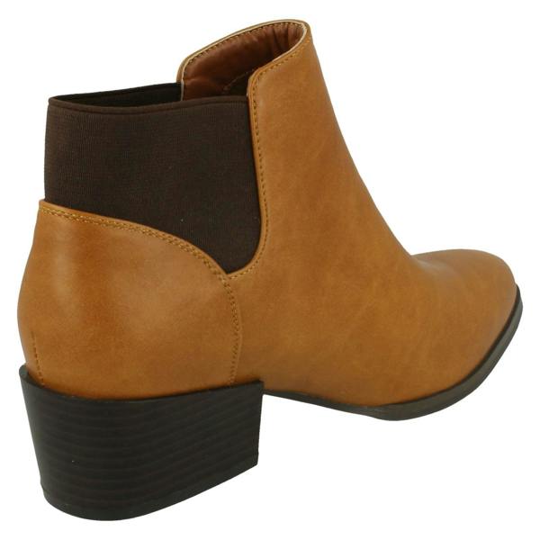 Spot On Ladies Spot On Heeled Ankle Boot