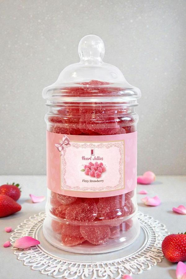 Rita Farhi Vegan Hearts Jellies in a Gift Jar, 250g (Pack of 3)