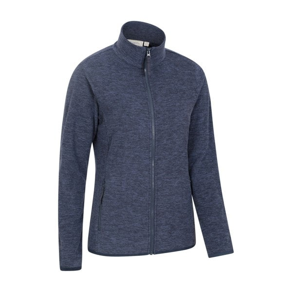 Mountain Warehouse Womens/Ladies Snowdon II Melange Full Zip Fleece Jacket - Dark Blue