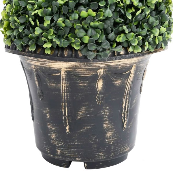 Berkfield Artificial Boxwood Spiral Plant with Pot Green 100 cm
