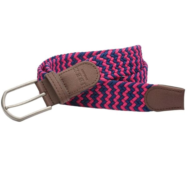 IBEX Repreve Eco Friendly Stretch Belt 9445 - Navy/Pink