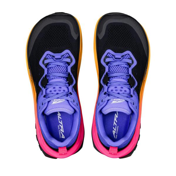 ALTRA Womens Olympus 7 Trail Running Trainers Shoes Black Purple