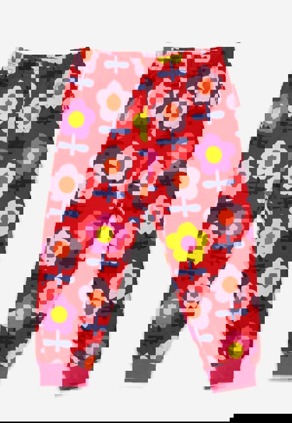 Organic Pink Flower Print Pyjamas - Toby Tiger