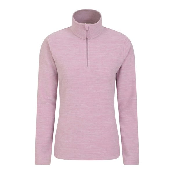 Mountain Warehouse Womens/Ladies Snowdon Melange Fleece Top - Light Pink