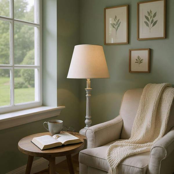 54CM LAMP AND SHADE