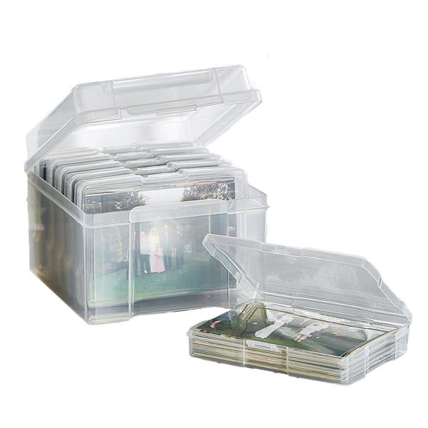 Photo Storage Box 7x5 Boxes Clear
