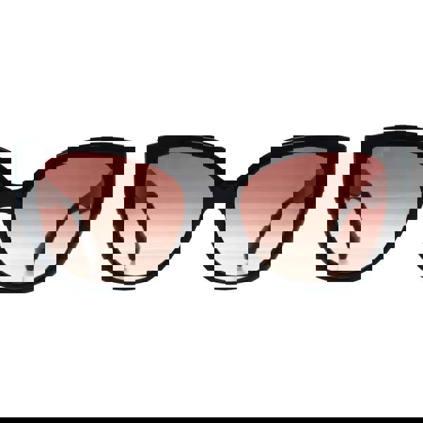 Max Mara Sunglasses MM0040 Logo 11 01B Shiny Black Smoke Grey Gradient