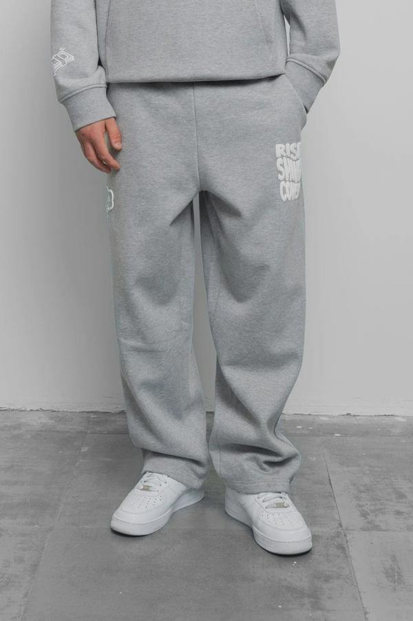 Fresh Couture Fresh Flavours Rise Shine Consume Jogger - Light Grey Marl