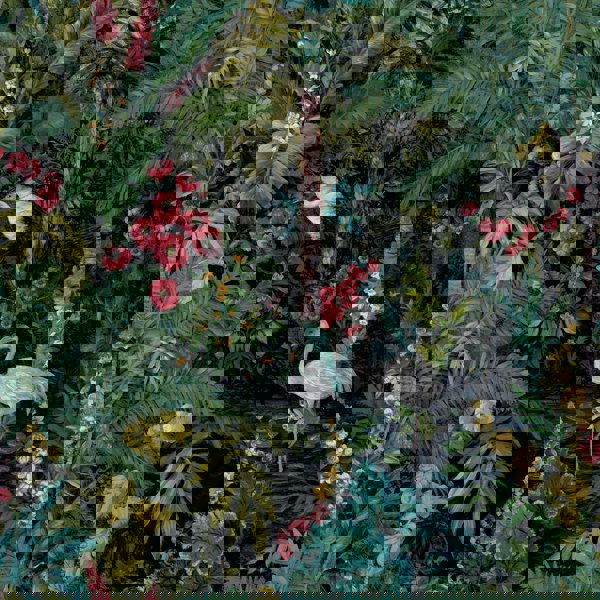 Flight of the Cranes Wallpaper - Charcoal Black