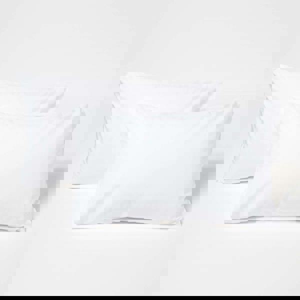 HOMESCAPES Crisp & Cool 200 TC Egyptian Cotton Percale Kids' Pillowcases – 40 x 60 cm, 2 Pack