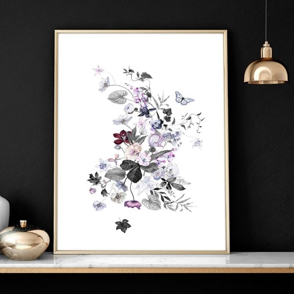 Flower art | set of 3 wall art for Home office decor