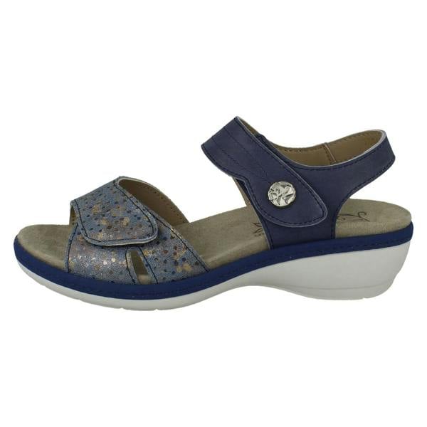 DB Shoes Ladies DB Shoes Double Strap Variable Fit Sandals Rosefinch