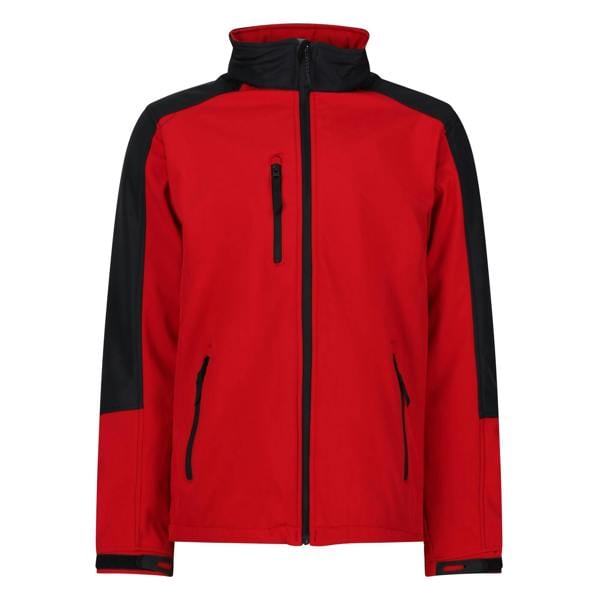 Regatta Mens Hydroforce Soft Shell Jacket - Classic Red/Black - 