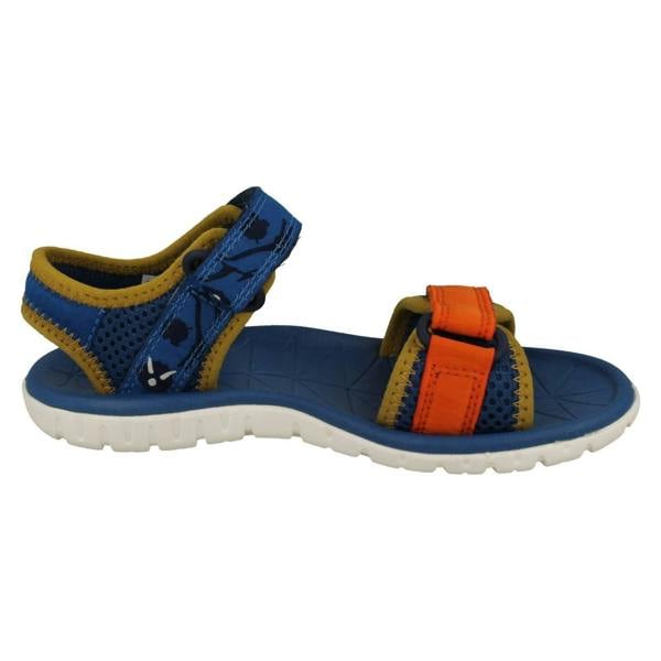Clarks Childrens Clarks Pattern Detailed Adjustable Sandals Surfing Tide