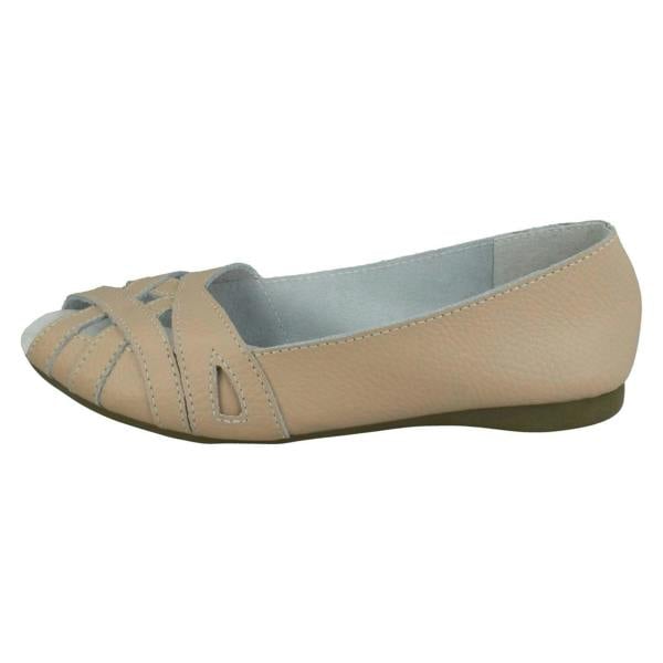 Down to Earth Ladies Down To Earth Peep Toe Casual Shoes F00328