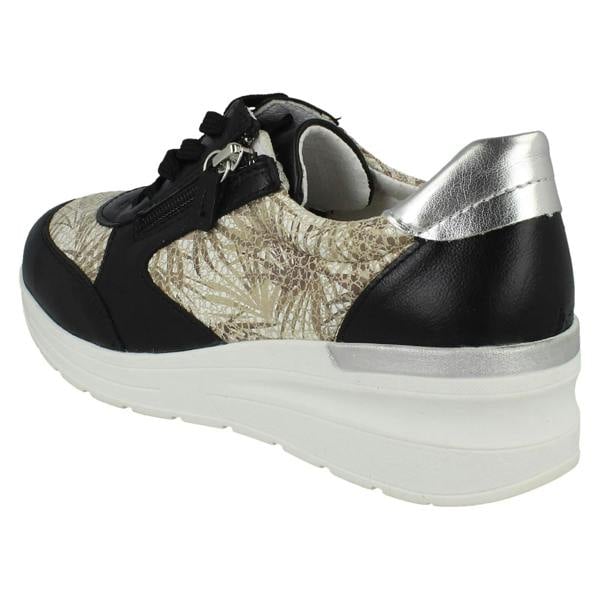 DB Shoes Ladies DB Casual Wedge Trainers Wolf