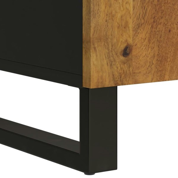 Berkfield Sideboard with 2 Doors 90x33x75 cm Solid Wood Mango