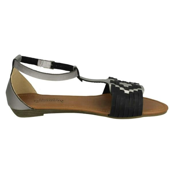 Savannah Ladies Savannah T-Bar Weave Sandals