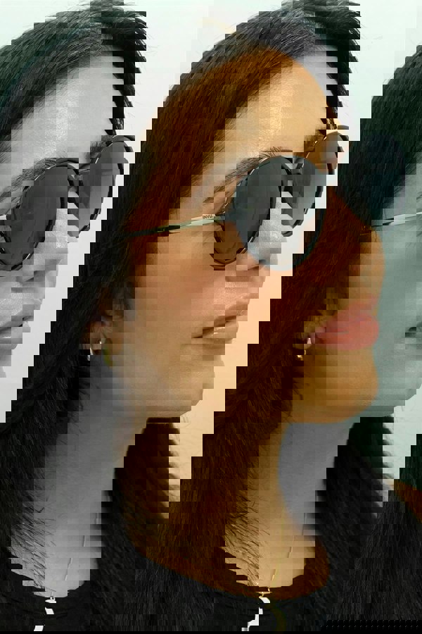 INVU Sunglasses B2135 A Black Gold Grey Polarized