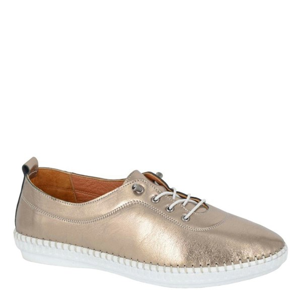 Mod Comfys L 932 Elastic Lace Up Comfort Shoes - Bronze