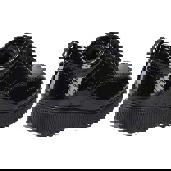 Hush Puppies Keeley Leather Girls's Black Lace-Up Shoes