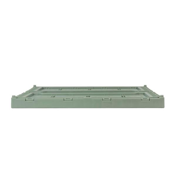 JVL STACKIT - Plastic Foldable Storage Crate -14.5L - Green
