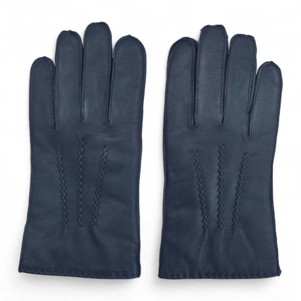 Infinity Leather Men’s Italian Leather Warm Wool Lining Winter Stich Design Gloves - M-LGV-205