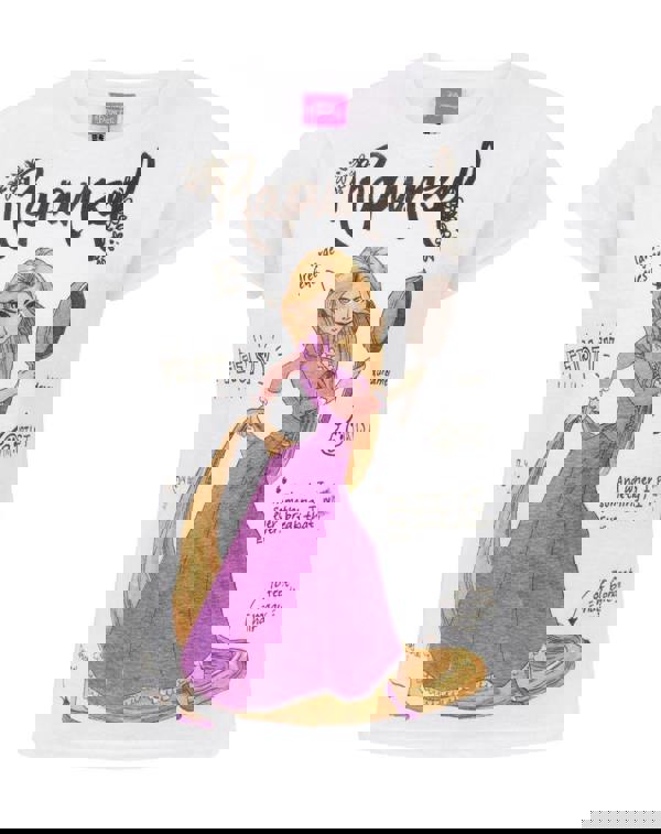 Disney Rapunzel GirlsWhite Short Sleeved T-Shirt