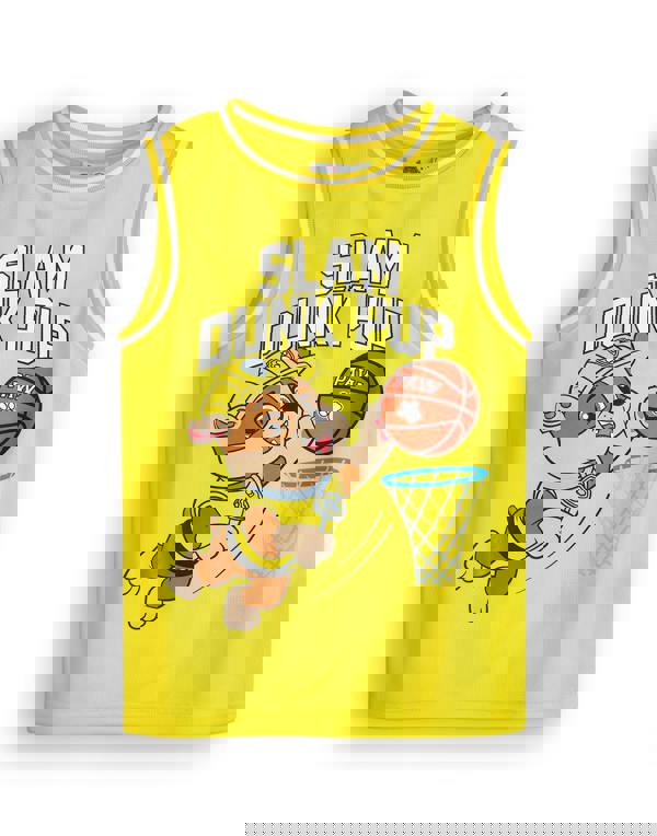 Paw Patrol Boys Yellow Rubble 2 Piece Basketball Set