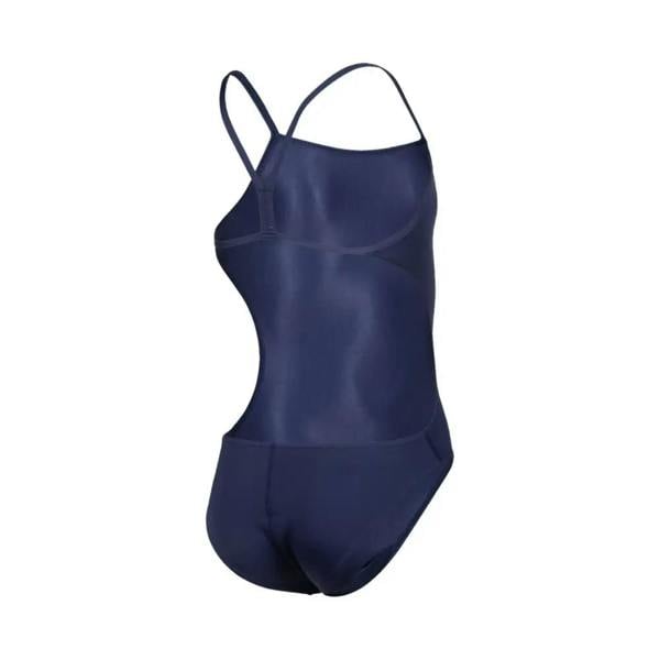 Navy blue Arena Girls Team Challenge Solid Swimsuit with crisscross straps