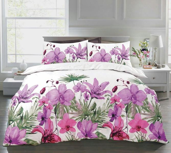 Lily Lilac Duvet Cover Set