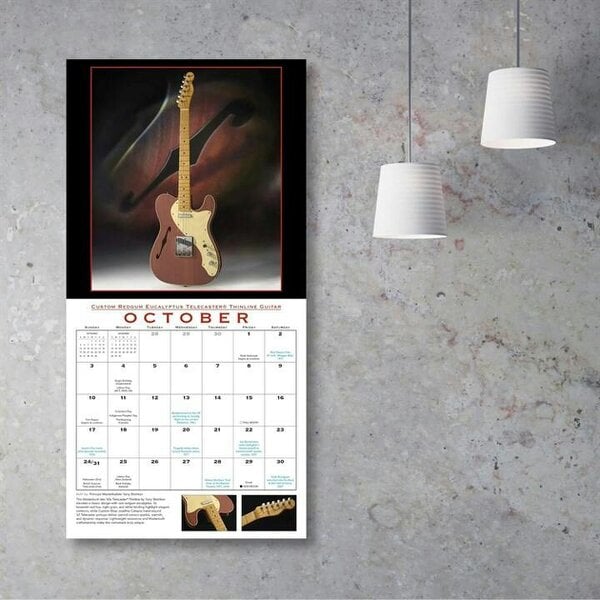 Fender Custom Shop, Guitar Calendar 2027, Wall Calendars, Month To View, Entertainment, Gift