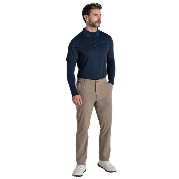 Craghoppers Mens Mock Neck Long-Sleeved Golf Top - Blue Navy - 
